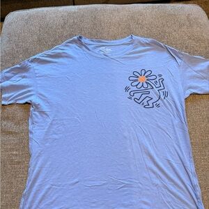 Aerie x Keith Haring Light Blue Graphic Tee